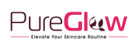 PureGlow logo with brand tagline on a white background